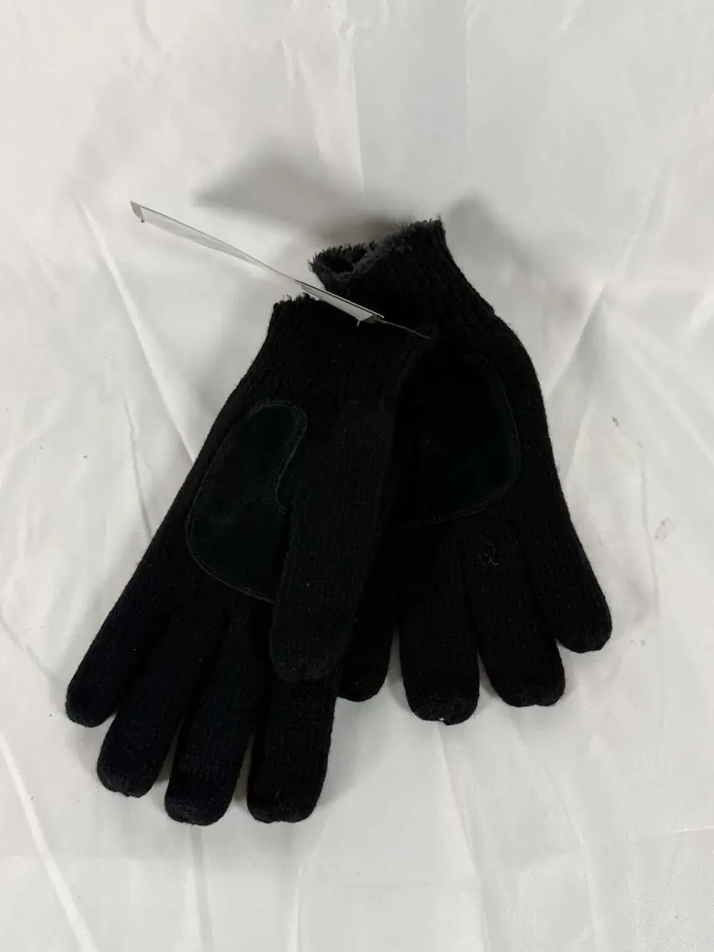 Black Knit Gloves - New